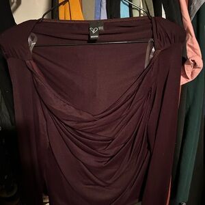 Elegant eggplant shirt